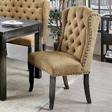 Check spelling or type a new query. Sania Iii Wingback Chair Gold Set Of 2 By Furniture Of America Furniturepick