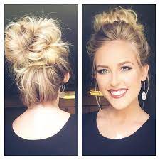 Sassy Messy Bun Medium Hair Styles Messy Hairstyles Hair Styles