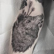 Vanpira On Instagram King Boar Done At Parliamenttattoo Tengo Muchas Ganas De Hacer Piezas Mucho Mas Grandes Y Nature Tattoos Blackwork Tattoo Tattoos