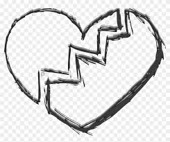Broken heart with flowers drawing. Drawing Detail Broken Heart Broken Heart Png Transparent Clipart 3978692 Pikpng
