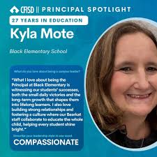 Kyla Mote, principal of Black Elementary School