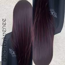 Deep Plum Purple Tint Hair For Fall By Kristenmackoul On Ig Hair Styles Long Hair Styles Dark Brunette Hair