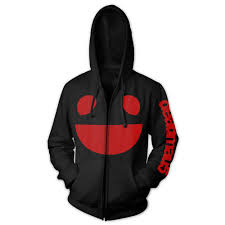 Deadmau5 Black And Red Logo Hoody Hoodies Black And Red Red Logo