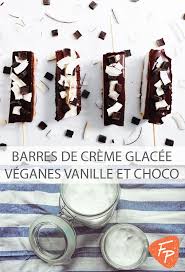 Barres De Creme Glacee Veganes A La Vanille Enrobees De Chocolat Recipe Desserts Food Meat Jerky