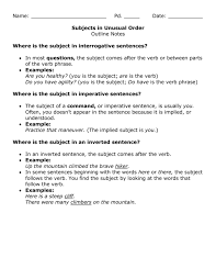 When reading an imperative sentence, it will always sound like the speaker is bossing someone around. Subjects In Unusual Order
