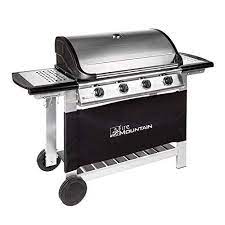 Fire Mountain Everest 4 Burner Gas Barbecue With Free Propane Regulator Hose Stainless Steel Cast Iron Burners Grill Griddle A Bbq Barbecue Grilling