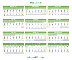 Download or print dozens of free printable 2021 calendars and calendar templates. 2021 Editable Yearly Calendar Templates In Ms Word Excel Printable Monthly Calendar 2021
