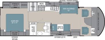 The common area features a large living room, a foyer with. Class A Motorhome Floorplans Giant Rv