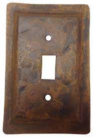 These rusted metal switch plates and outlet covers coordinate with most any home decor. Rustic Tin Switch Plates Switchplates Outlet Covers Plate Covers Industrial Switch Plates And Outlet Covers By Quintana Roo 9010 9012 Houzz