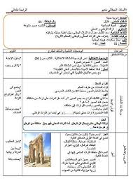 مذكرة التربية المدنية تراثنا الوطني و المحلي السنة الرابعة ابتدائي الجيل الثاني Education Learning Memorandum