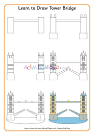 How to draw the san francisco bridge. Learn To Draw Tower Bridge