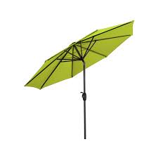 Outdoor market umbrella with push button tilt and crank patio umbrella 8 ribs in dark green. Westin Outdoor 9 Ft Patio Umbrella With Tilt Crank For Outdoor Garden Backyard Lime Green Walmart Com Walmart Com