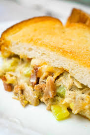Chopped dill pickles mixed with crispy bacon, cheddar cheese, cream cheese, and seasonings make this dish the life of any party! Dill Pickle Chicken Grilled Cheese Casserole This Is Not Diet Food