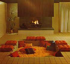 Conversation Pit Sunken Living Room Retro Home Decor 70s Interior