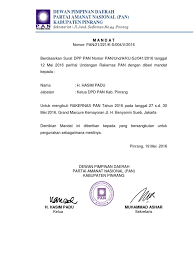 Berita acara pemilihan ketua organisasi. Mandat Rakernas Pdf