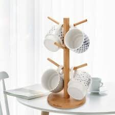 5 out of 5 stars. Flower Pattern Metal Black Coffee Mug Tree Holder With 6 Hooks Yesland 2 Pack Mug Rack Tree Kitchen Countertop Tea Cups Holder Stand Teacup Storage Rack For Organizing Drying