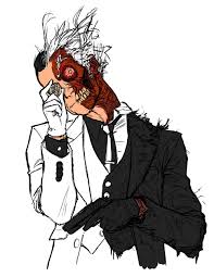 Two Face By The Agents Of Redesign Two Face Batman Comic Villains Two Faces