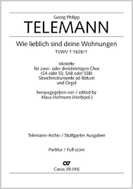 Последние твиты от ssb (@ssb_eng). Georg Philipp Telemann Wie Lieblich Sind Deine Wohnungen Noten Chormusik Kaufen