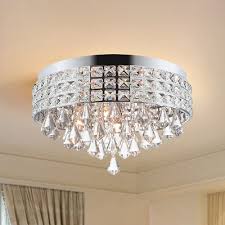 Lighting is one of the most important of all building systems, and we offer buyers thousands products of lights to choose from including modern. Sparkling Crystal Lighting Fixture Contemporary Round Ceiling Light Fixtures For Bedroom Beautifulhalo Com