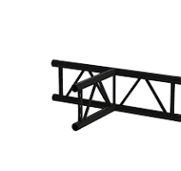 SIXTY82 TPM29L Black Ladder Truss | Corners Upright - C201U - 2-way 045dgr