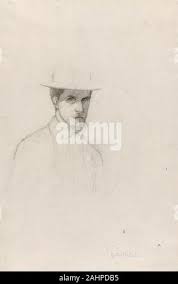 Gustave Caillebotte Self Portrait With A Hat 1874 1884 France Graphite On Off White Medium Weight Moderately Textured Laid Paper Born Into A Parisian Upper Middle Class Family Gustave Caillebotte Was Attracted To The Innovations Of The Young Artists