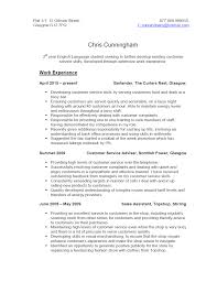 part time cv example 2