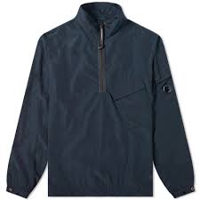 Check spelling or type a new query. C P Company Quarter Zip Nylon Overshirt Total Eclipse End