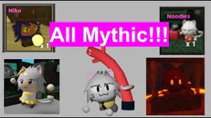 Unlock extra towers, money, and revel in via way of means of clearing waves. All Mythic Skin On Lemonade Cat Showcase Tower Heroes Roblox Youtube