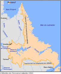 Quebec borders the provinces of ontario, new brunswick, and newfoundland and labrador and the states of vermont, new york, new hampshire, and maine. Quebec Newfoundland And Labrador Border Quebec Does Not Recognize The Portion Of The Quebec Newfoundland And Labrador Border Between Quebec And Labrador As Set By The Privy Council In London In 1927 Close C Gouvernement Du Quebec 2002