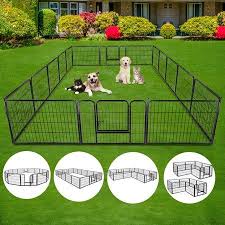Zeny 24 H Heavy Duty Metal Dog Playpen 16 Panels Walmart Com In 2021 Dog Playpen Puppy Playpen Rv Dog Fence