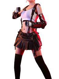 Anime Final Fantasy 7 Remake Tifa Lockhart Battle Suit Sexy Battle Uniform  Cosplay Costume Women Halloween Full Set Of Wig Shoes - Cosplay Costumes -  AliExpress