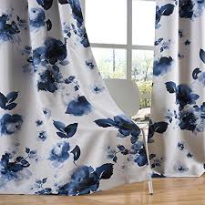 Maybe you would like to learn more about one of these? Taisier Home 84 Inch Grommet Room Darkening Window Curtain Drapes Chinese Traditional Ink Painting Stylized Leaves And Flower Artwork Deep Blue Print Curtains For Living Room Bedroom And Nursery Pricepulse