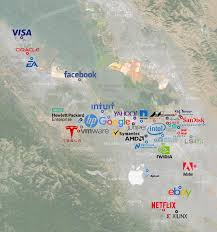 Silicon valley is located south of san francisco area.we are working on a detailed map about silicon valley.silicon valley map represents the area located in santa clara. Silicon Valley S Largest High Tech Companies Vivid Maps