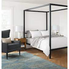 Pin By Mallary Spofford On New Room In 2021 Modern Bed Bedroom Furniture Sets Modern Canopy Bed