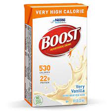 Amazon Com Boost Very High Calorie Nutritional Drink Very Vanilla 8 Ounce Box Pack Of 27 Health Household