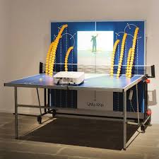 Spain Pong Customized Table Tennis Video Installation Artwork Exhibition View At Casal Solleric Palma De Mallorca Spain In 2020 Table Tennis Tennis Videos Pong