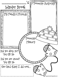 Winter Break Sharing Page Freebie Classroom Writing New Years Activities Winter Writing
