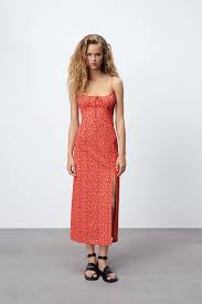 Asos edition floral and leaf embroidered mesh maxi dress in pale blue. Floral Print Dress Zara United Kingdom