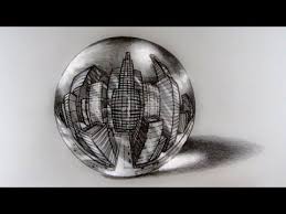 Fantastic 3 D Illusion City In A Crystal Ball Using 5 Point Perspective Youtube 5 Point Perspective Perspective Drawing Perspective Drawing Lessons