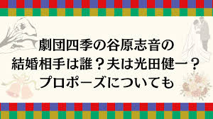 谷原 志 音 結婚