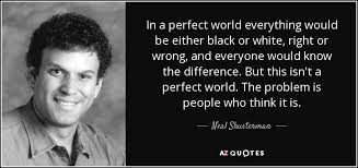 Discover famous quotes and sayings. Neal Shusterman Quote In A Perfect World Everything Would Be Either Black Or