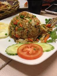 A freshly cooked rice can be used but reduce the water a bit or cook it using a microwave oven. Nasi Goreng Kampung Malaysia Nasi Goreng Recipe Malaysian Food Asian Recipes