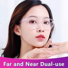 Progressive Ultralight Reading Glasses for Women, Multifocal Blue Light  Blocking Lens, Lightweight TR90 Anti Glare/Eyestrain