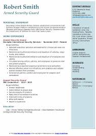 Security officer job description faqs. Armed Security Guard Resume Samples Qwikresume
