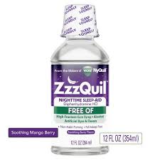 Everyone deserves a good night's sleep. Vicks Zzzquil Nighttime Sleep Aid Liquid Diphenhydramine Hcl Alcohol Dye Free Soothing Berry Flavor 12 Fl Oz Target