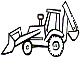 Front end loader drawing at getdrawings free download. Construction Vehicles Coloring Pages