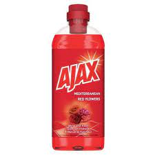 Dank ihrer ausgeklügelten formeln lassen sich mit den produkten von ajax überall im haushalt problemzonen putzen und hygienisch reinigen. Ajax Allzweckreiniger Rote Blume 1l