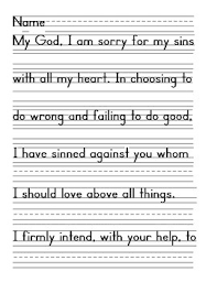 We say it in the sacrament of reconciliation, or penance (otherwise known. Act Of Contrition Printable Worksheets Teachers Pay Teachers