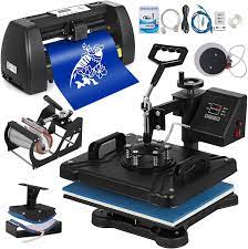 Amazon Com Mophorn Heat Press Machine 12x15 Inch 5in1 T Shirt Heat Press And Vinyl Cutter 14 Inch Plotter Machine 375mm Paper Feed Vinyl Cutter Plotter 2 Parcels Separately Electronics