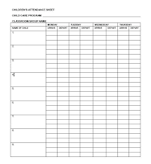 Preschool Attendance Chart Printable Bedowntowndaytona Com